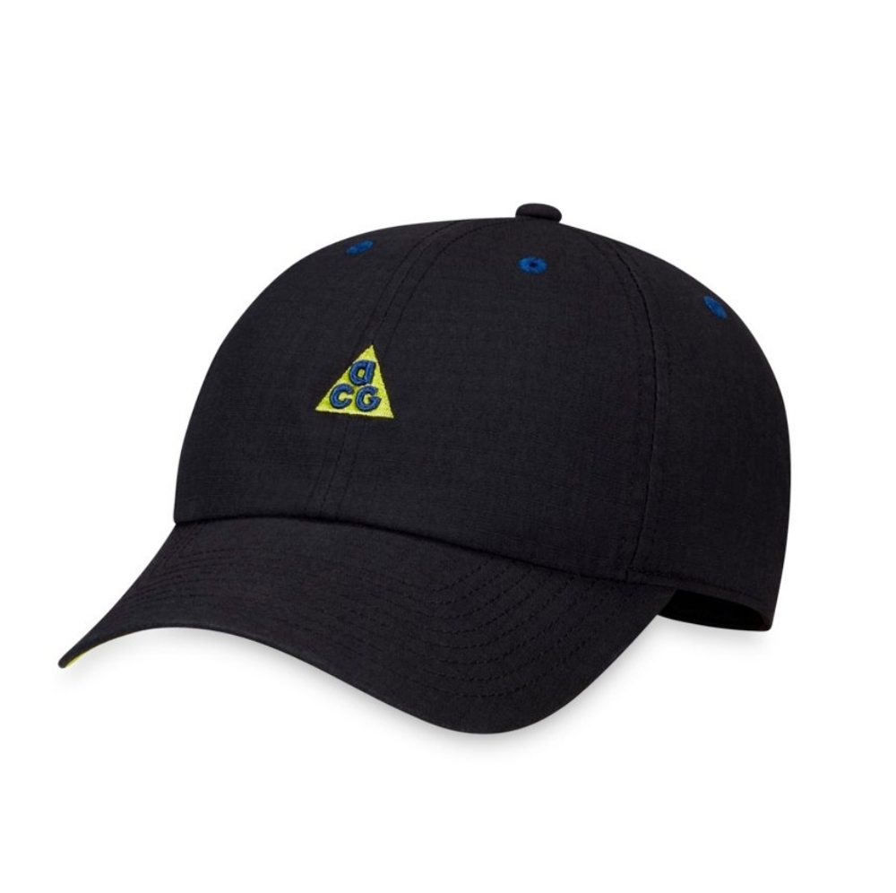 Nike ACG Black Adjustable Hat with Blue Accents - Picture 4 of 5